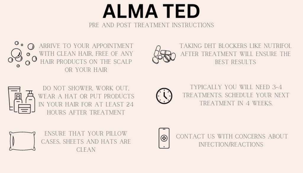 Alma Ted Pre Treatment Instructions and Post Treatment Care