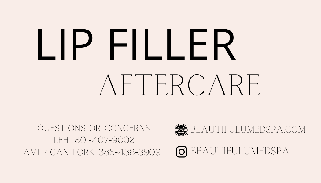 Lip Filler aftercare